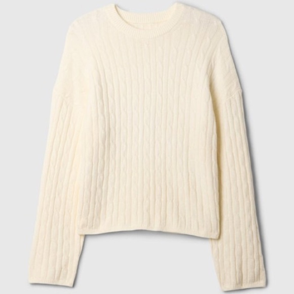 Gap CashSoft Sweater, Cream Beige, size SP, as seen on Meghan Markle